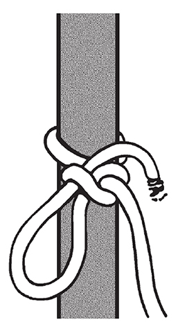 Completed quick-release knot.