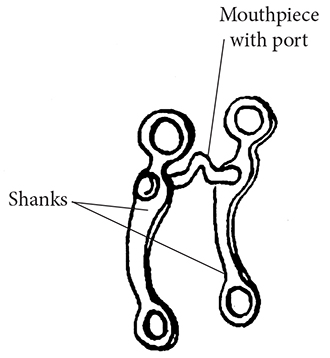 Drawing of a curb bit