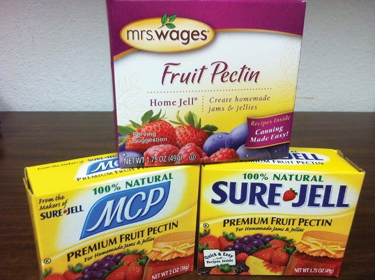 Several boxes of fruit pectin