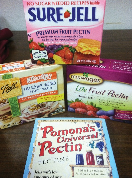 A group of boxes of low sugar pectin