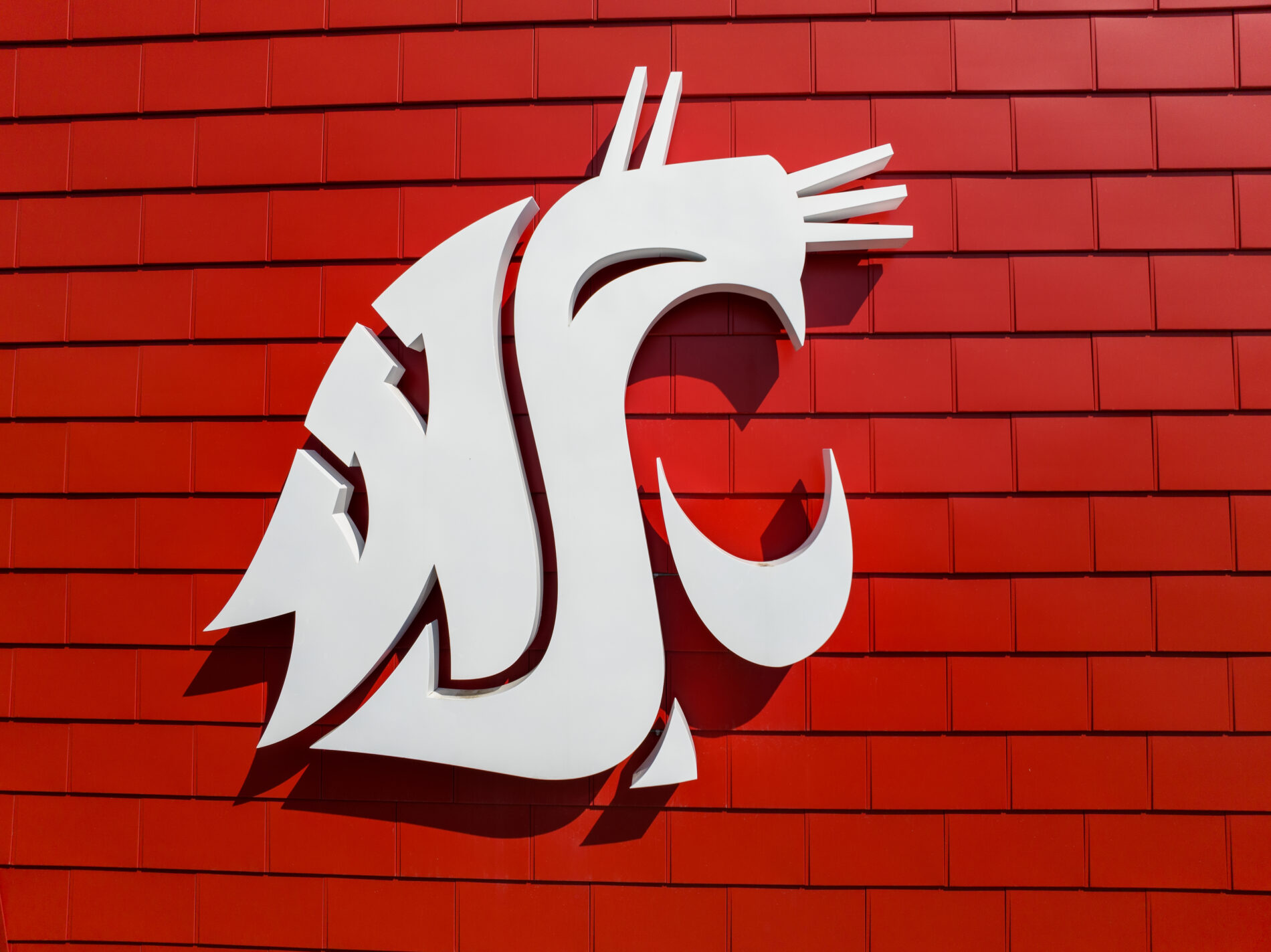 The Cougar Head logo on the Chinook Building.