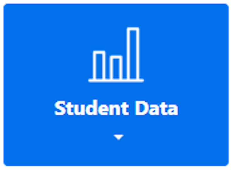 An image of the blue "student data" button.