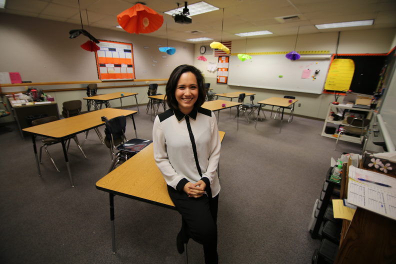 Margarita Vidrio Magana smiling at camera.