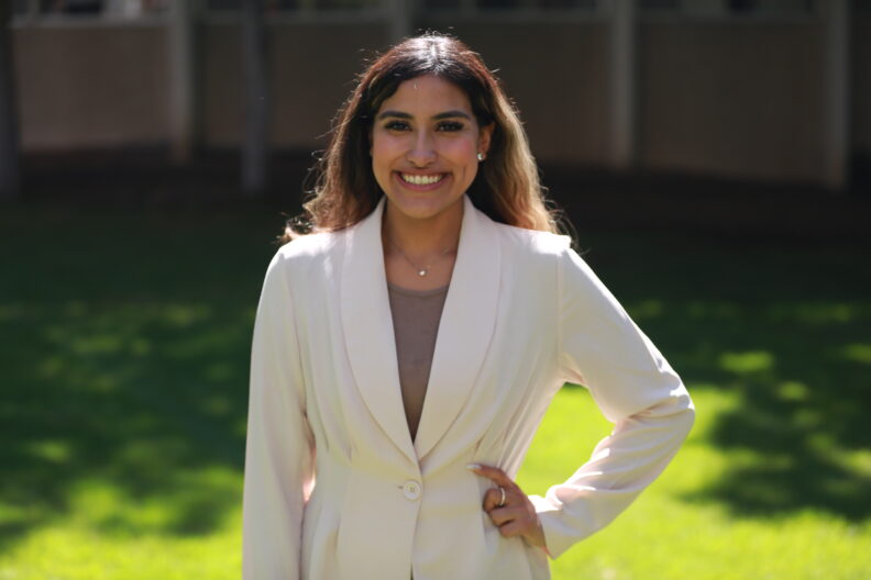 Priscilla Meza smiling at camera.