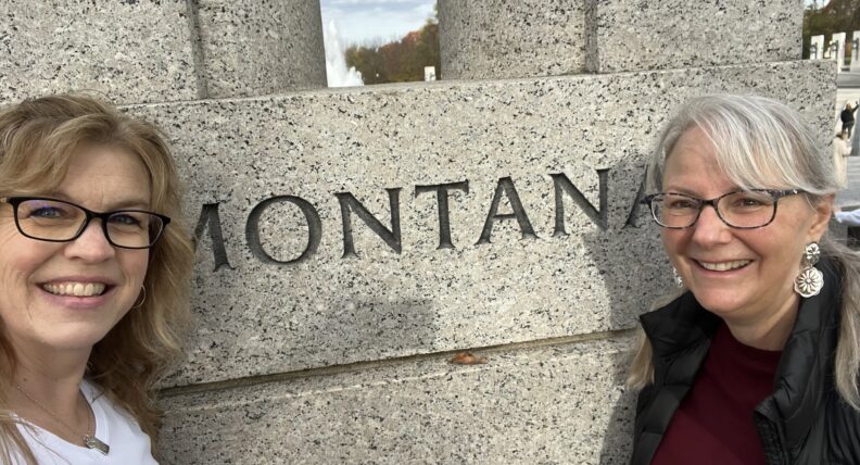 Sheri and colleague Pam at Washington D.C.
