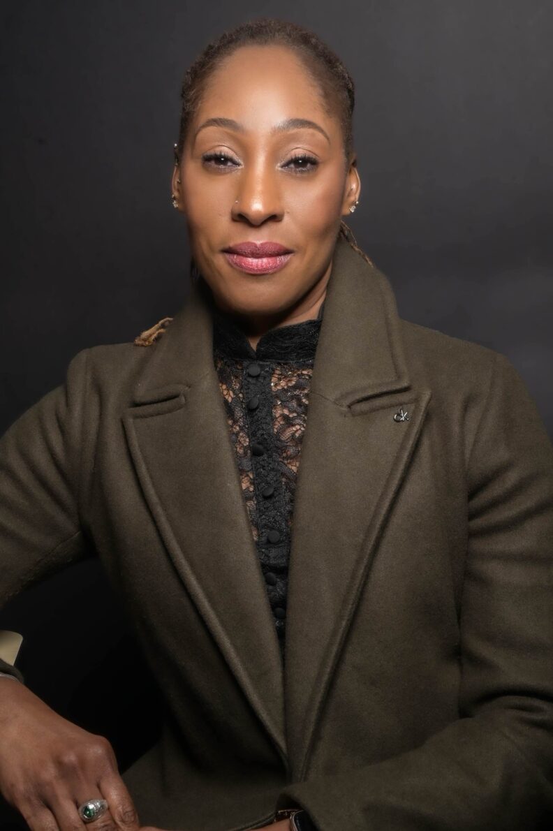 Dean Karen Thomas-Brown smiling for photo.