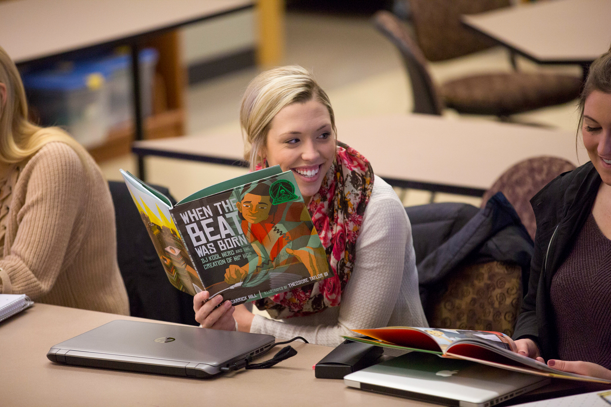 Preservice teacher and kids book