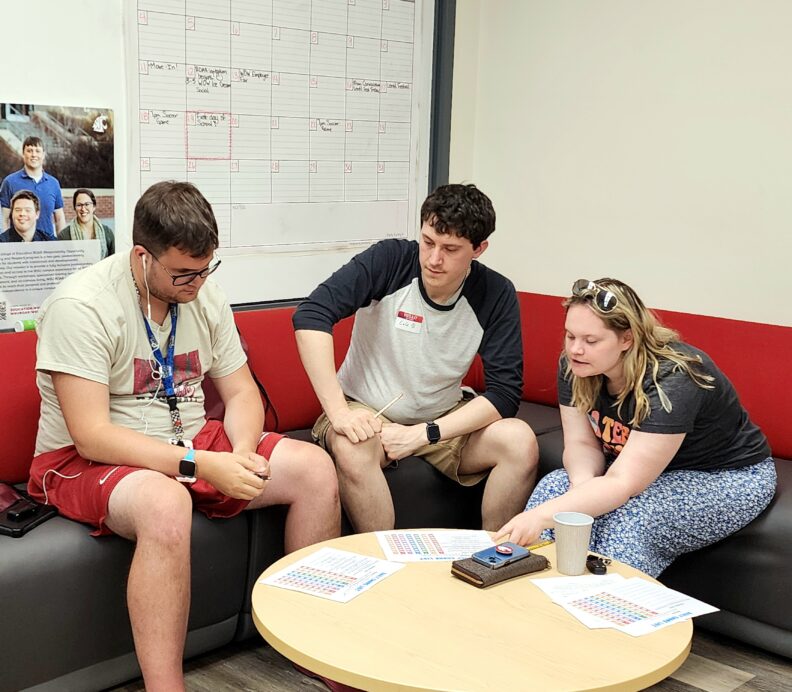 ROAR students in the lounge
