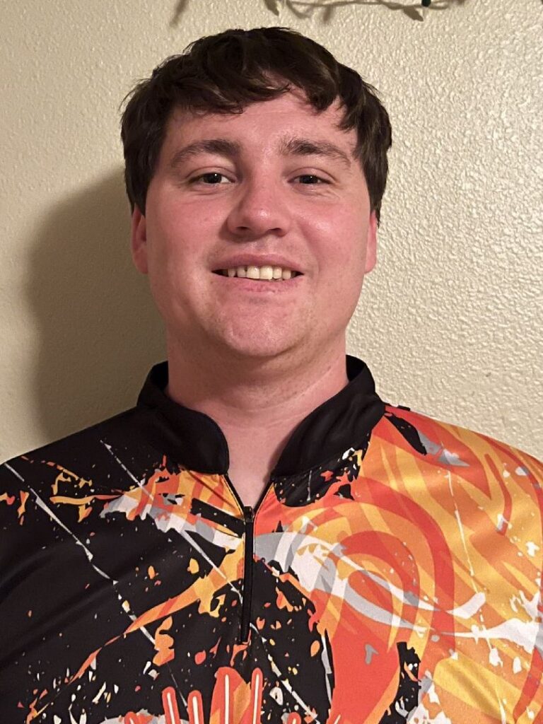 Jacob Mickelson a member of WSU bowling club team