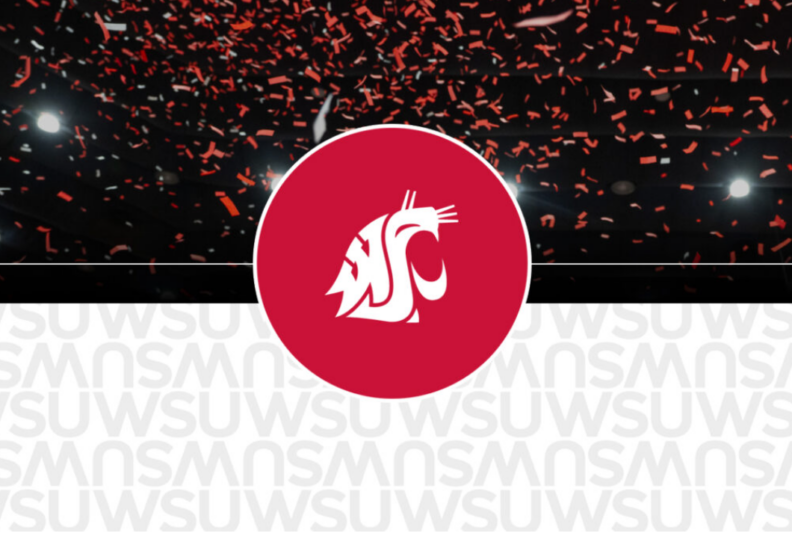 WSU graduate with coug logo