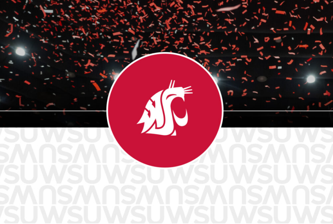 graduates with coug logo