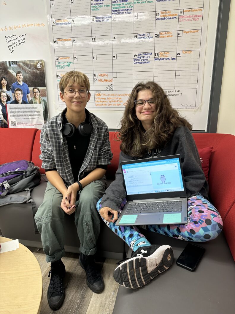 ROAR student with an academic coach