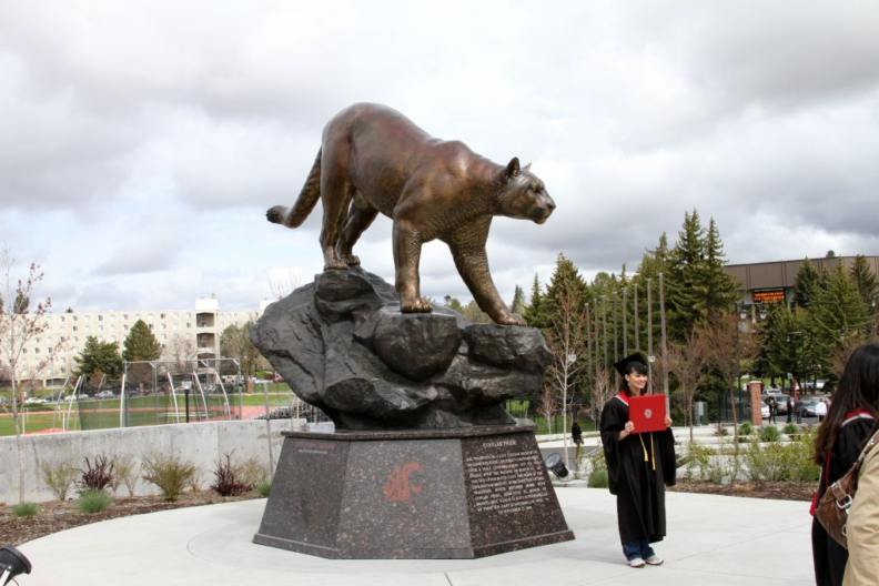 Washington State University Cougar Monument Mascot