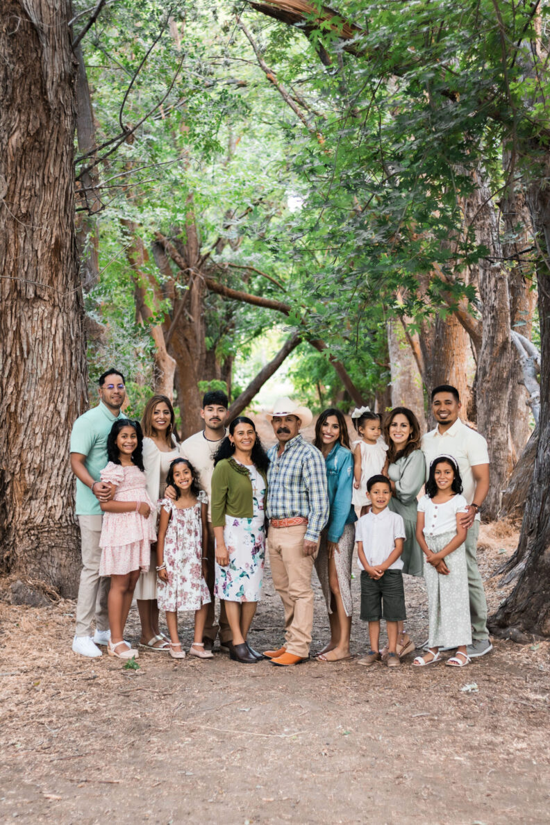 Priscilla Meza family photo on a trail
