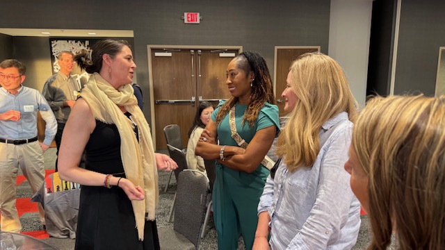 Anne, Karen and Kristi at CESHS 2025 All college meeting