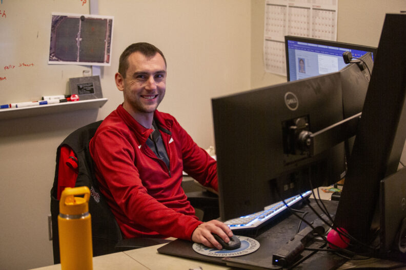 Jared Lindorfer smiling at camera.