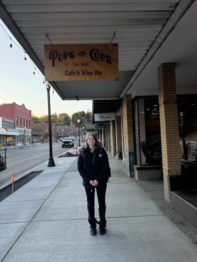 Alexis Brown at Pups & Cups in downtown Pullman