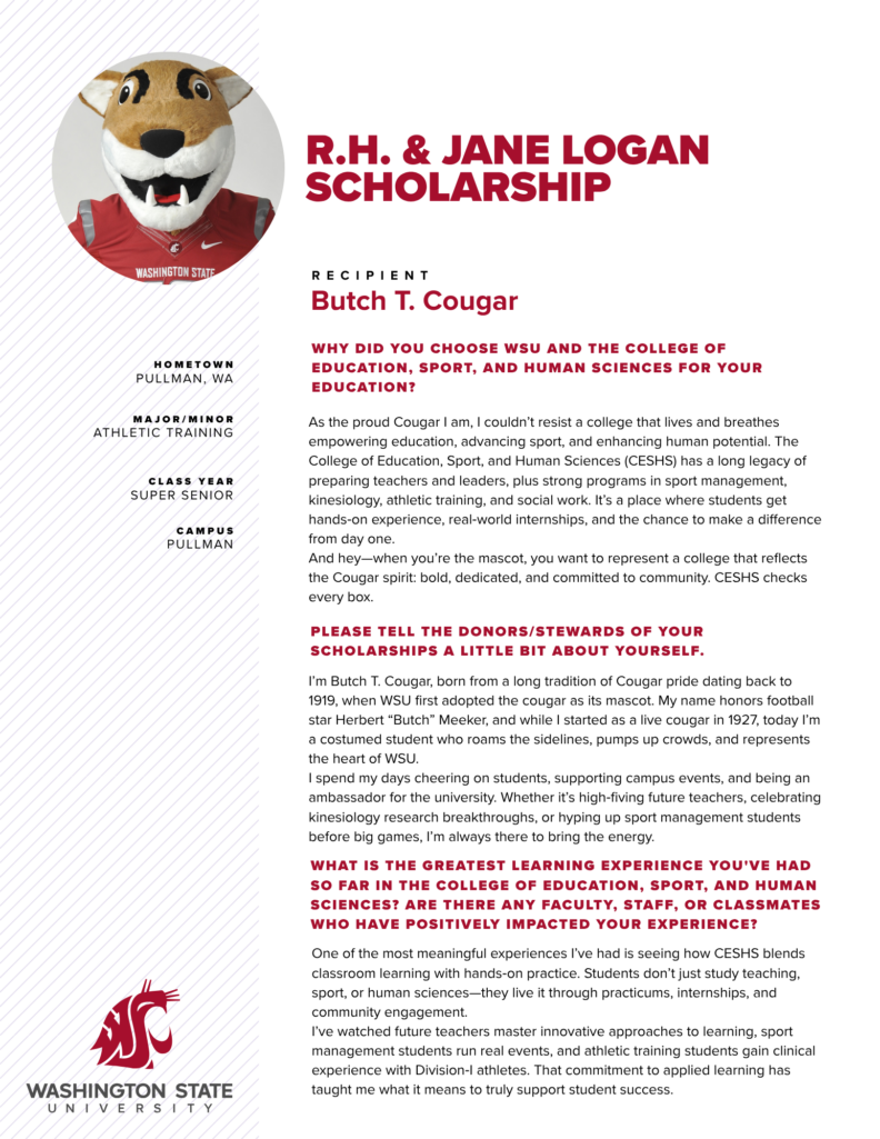 R.H and Jane Logan Scholarship enlarged image