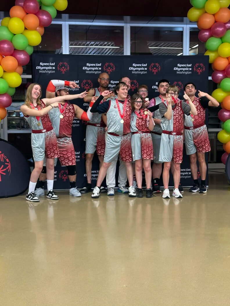 ROAR Scholars on Special Olympics Basketball Team