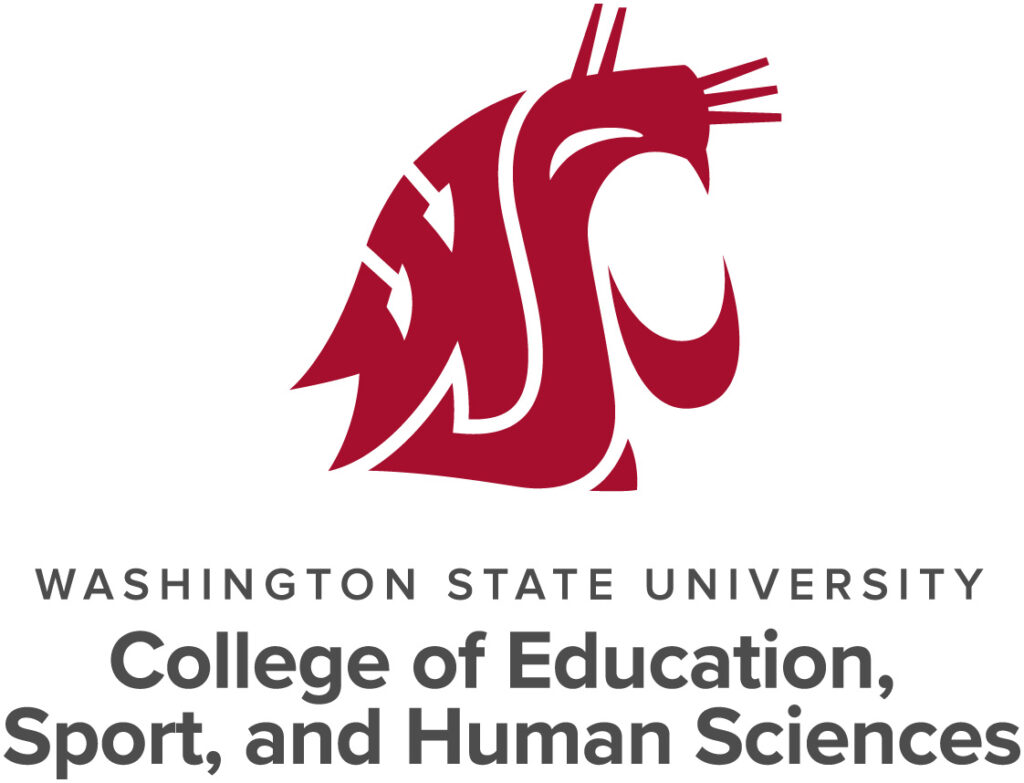 Cougar head logo with text underneath that says Washington State University College of Education, Sport, and Human  Sciences.