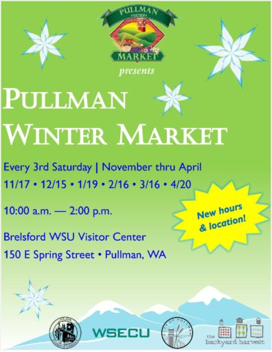 Flier for Pullman Winter Market