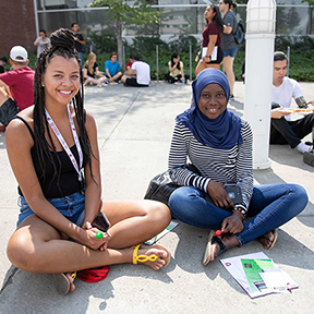 Students outside