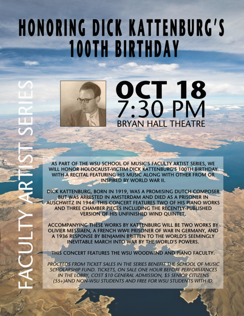 Honoring Dick Kattenburg's 100th Birthday Event Poster