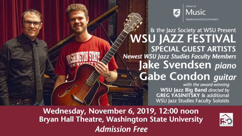 Poster for WSU Jazz festival