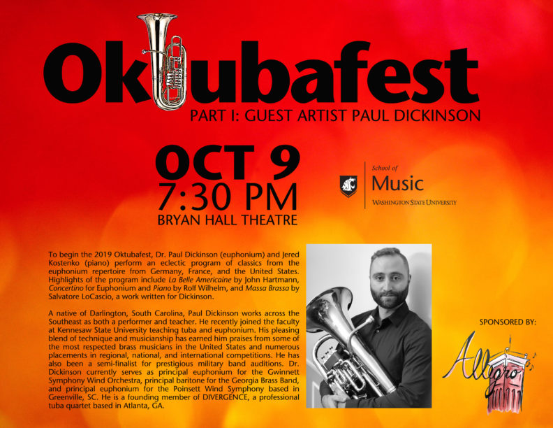Octubafest Part 1: Guest Artist Paul Dickinson Event Poster
