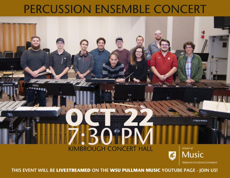 Percussion ensemble concert poster