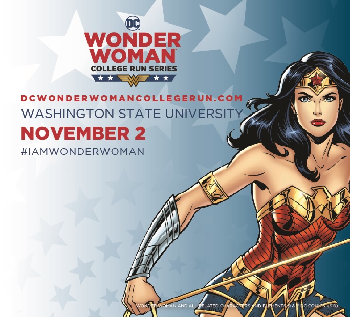 Wonder woman 5k run poster