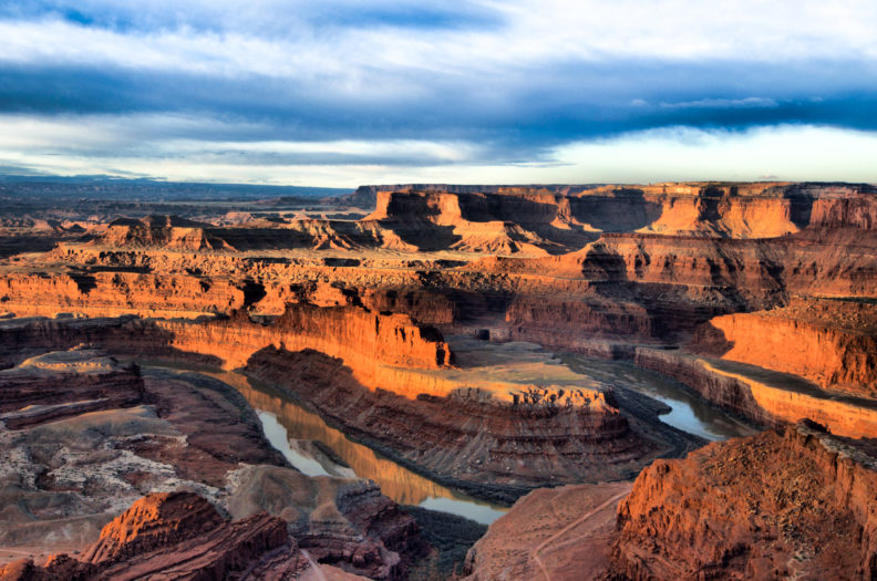 A photo of the grand canyon with the Colorado river flowing through it