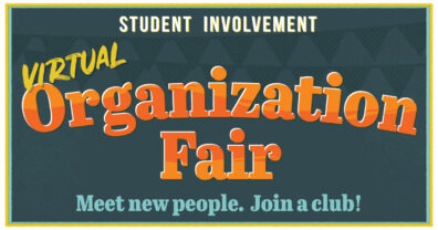 Virtual student organization fair poster