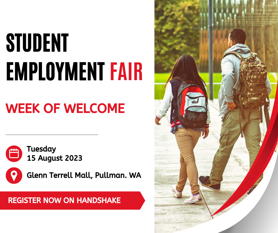 Week of Welcome – Student Employment Fair | Events | Washington State ...