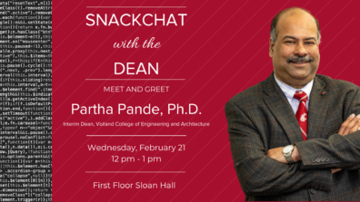 Announcement of the SnackChat event with date, time, and location.