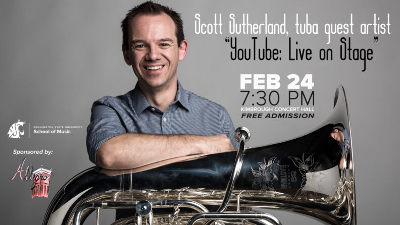 Scott Sutherland Guest Artist poster. All of the information is on the calendar event.