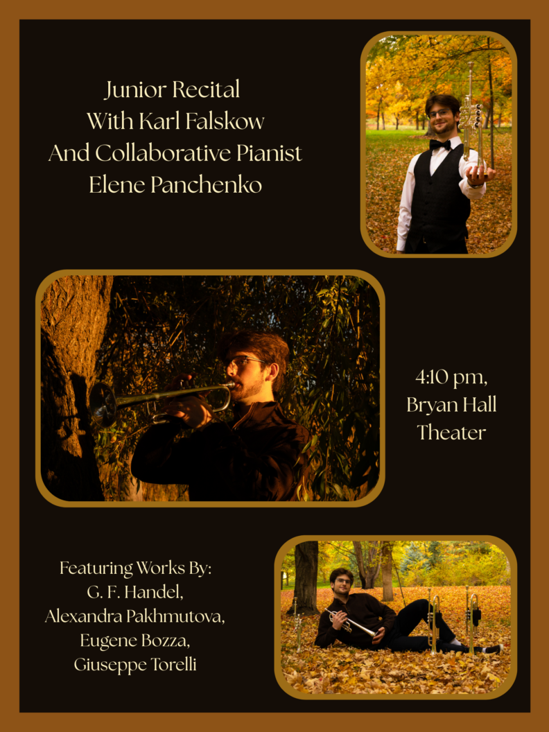 Event poster for student recital. All information is on the calendar event page.
