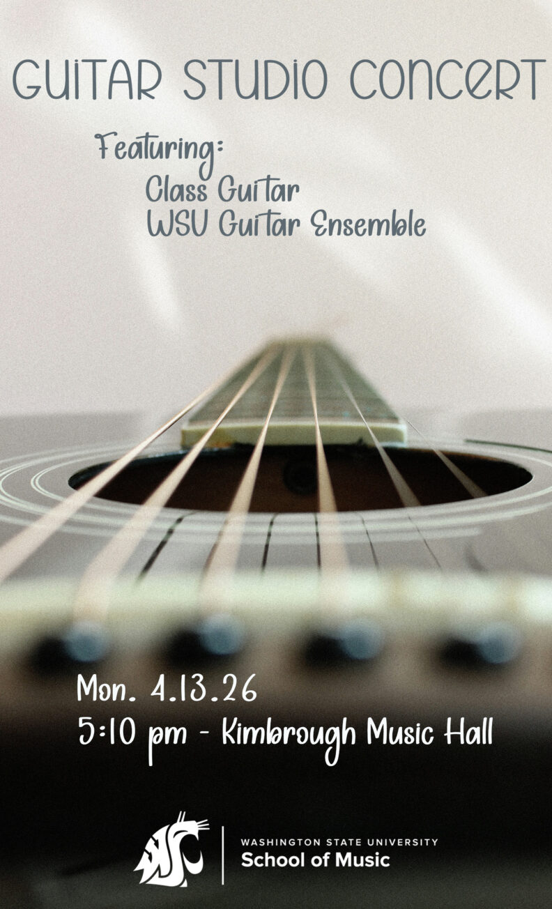 Guitar Studio concert flyer. All the info is in the calendar.
