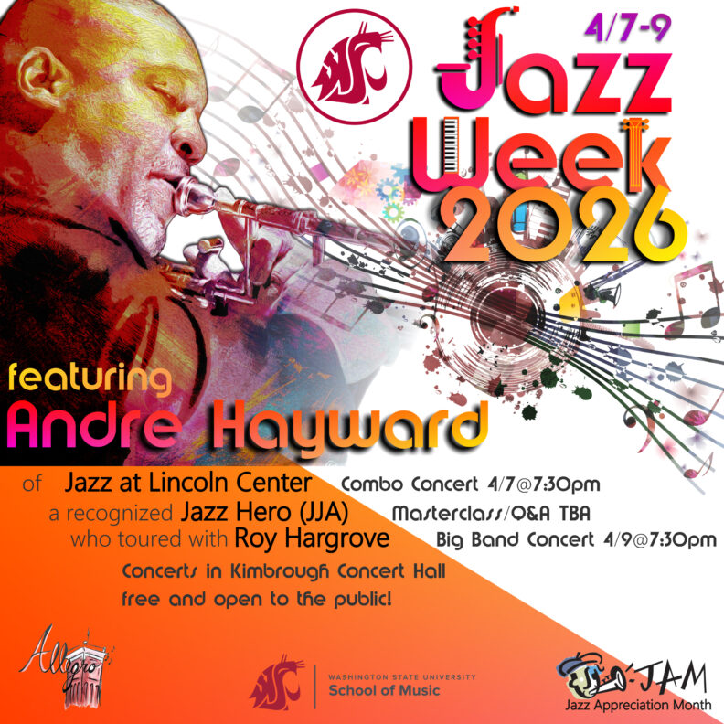 Jazz Week 2026 graphic. All information is in the calendar event.
