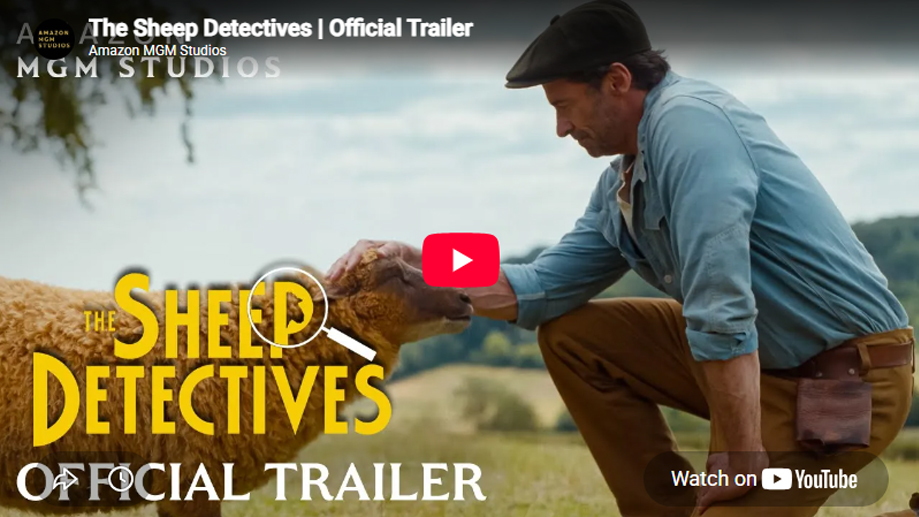Screen grab from the YouTube trailer for Sheep Detectives.
