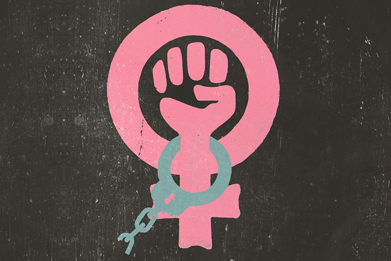 Fist with handcuff.