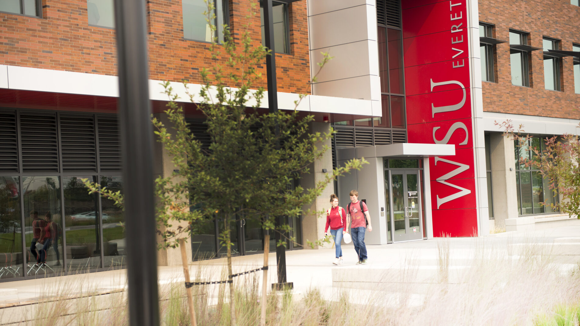 Exterior of a building on the WSU Everett campus.