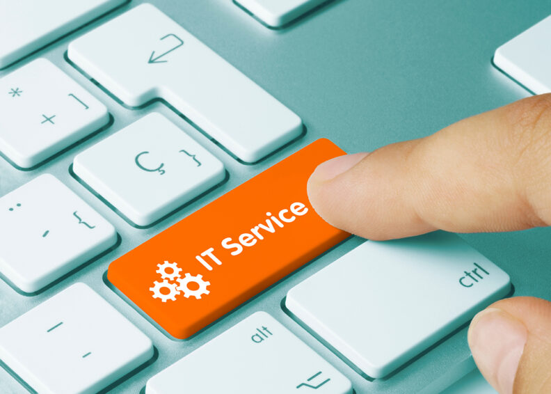 Keyboard with "IT Service" button
