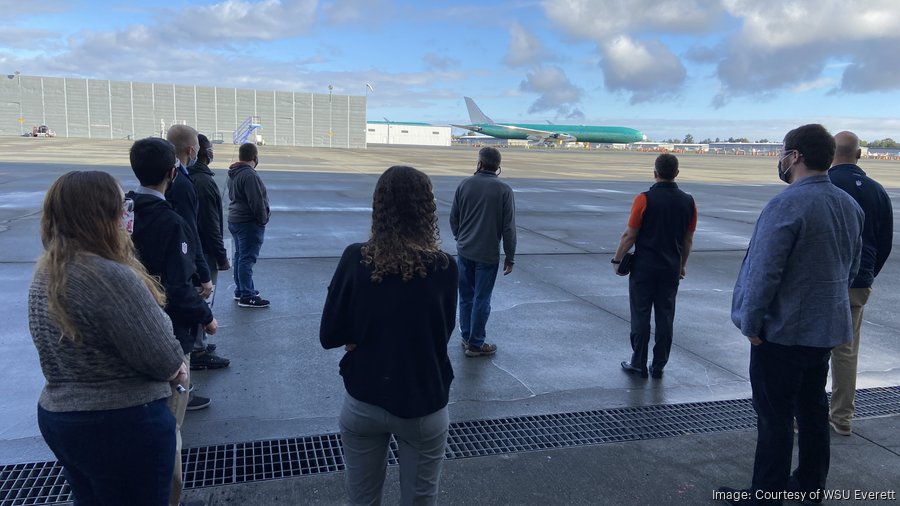 students in airfield