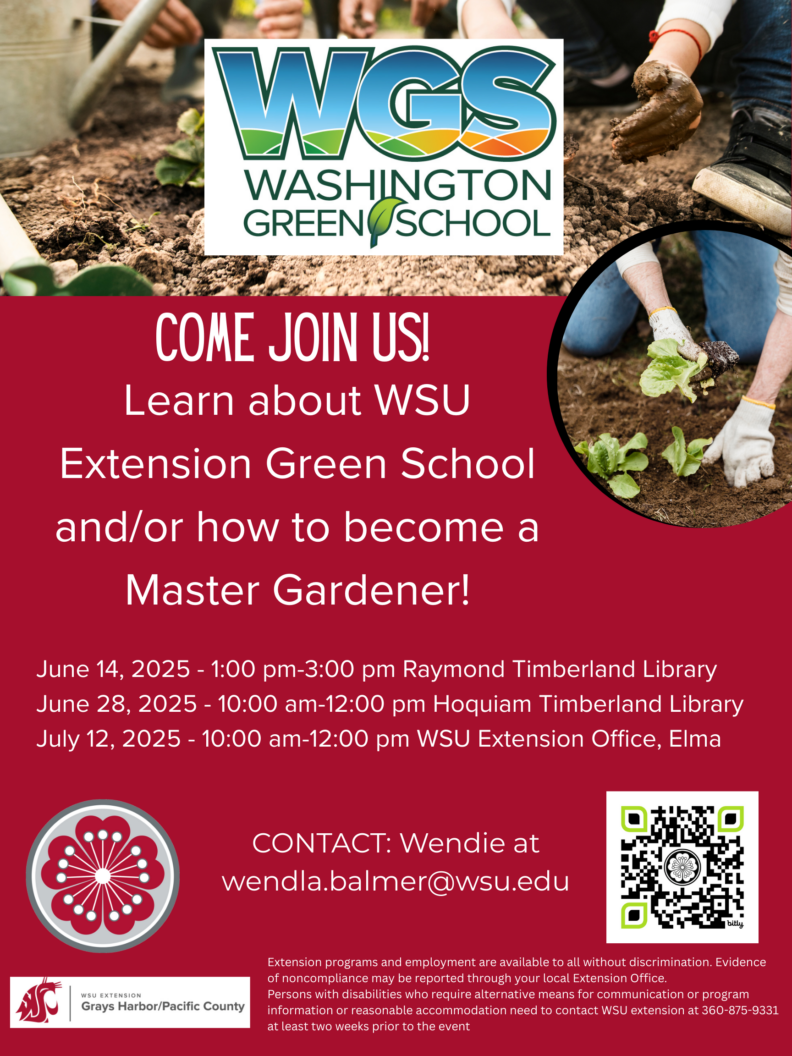 WSU Extension Green School / Master Gardener Training Information Sessions
