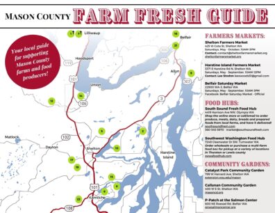 Front page of the Mason County Farm Fresh Guide.