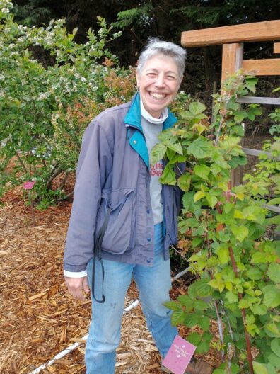 Jeanette Stehr-Green with some caneberry vines