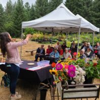 Jayne presenting to garden club