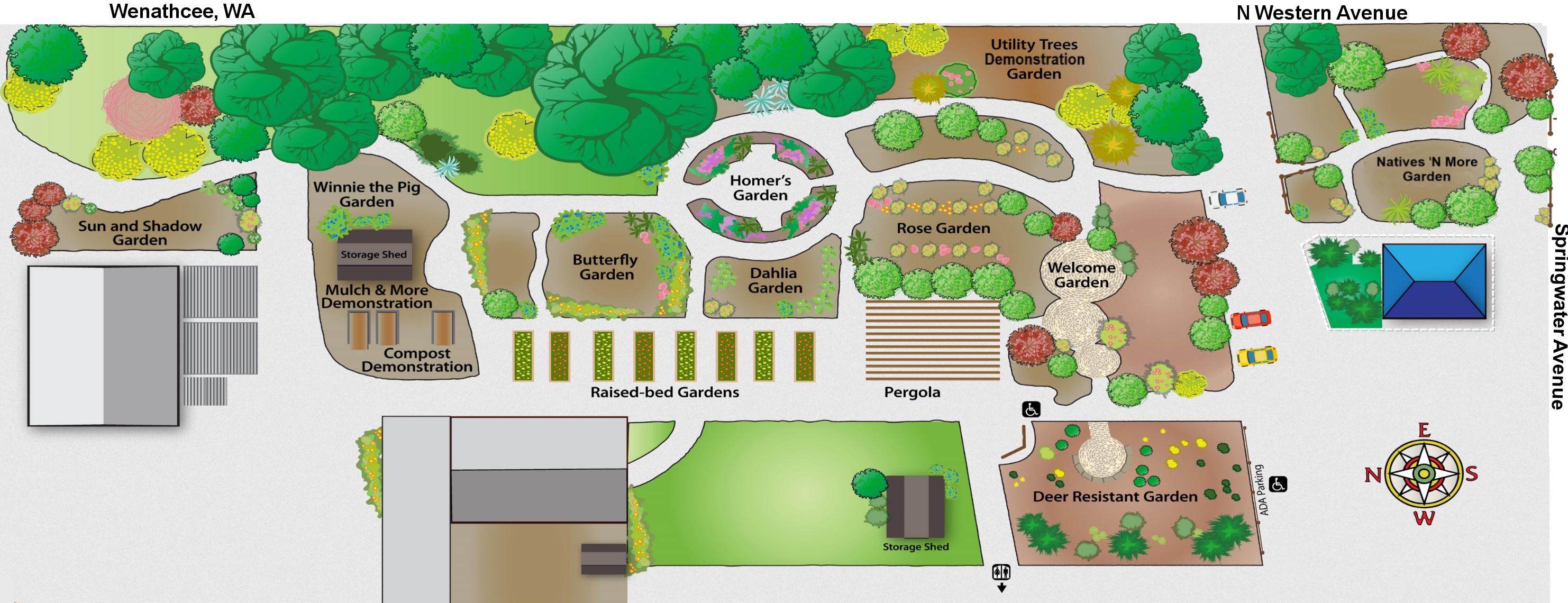 Community Education Garden map