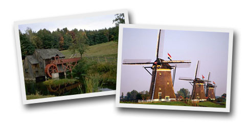 Water Mill and Windmill